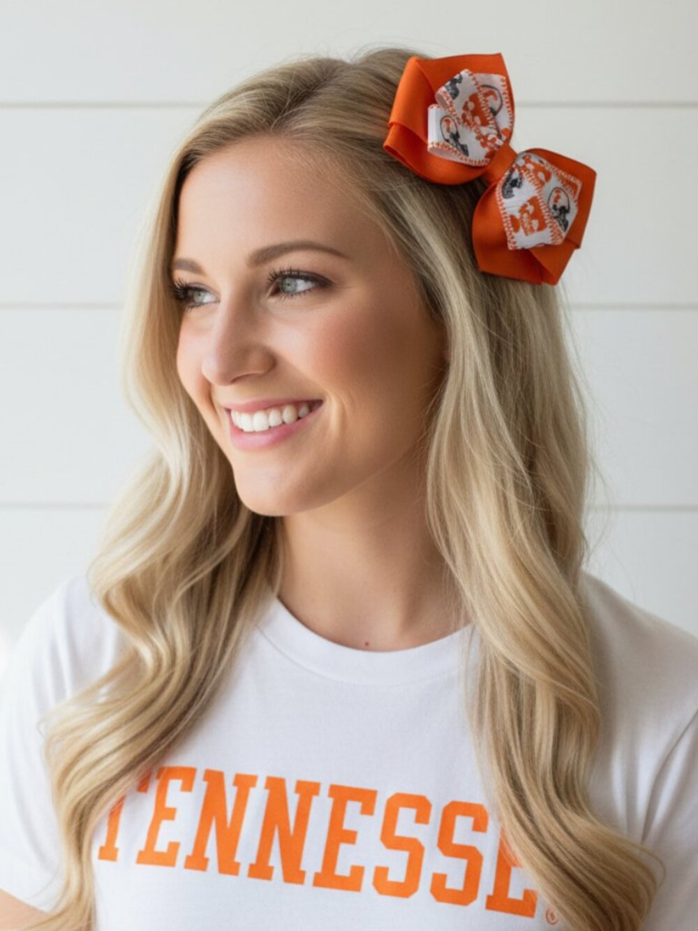 University of Tennessee Collegiate Double Hair Bow, Vols, NWT